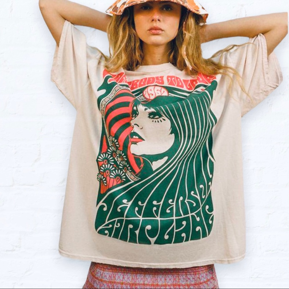 Urban Outfitters Jefferson Airplane Oversized T-shirt Dress S/M